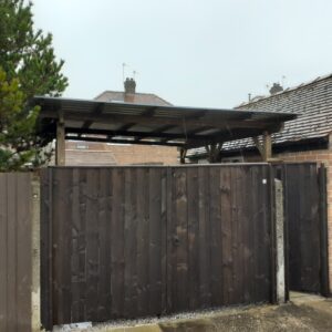 Car port and gates